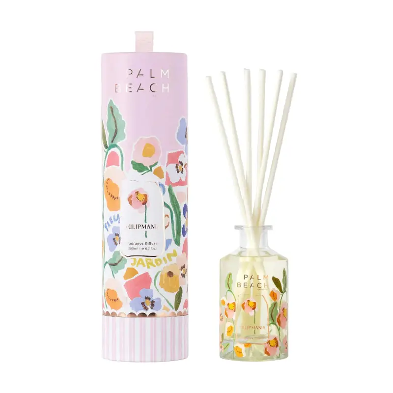 Palm Beach Collection Tulipmania Reed Diffuser – 200Ml, Light Floral Ambience 1