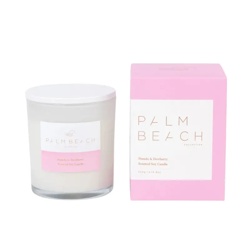 Palm Beach Pomelo & Dewberry Scented Candle – 420G Luxury Soy Blend 1
