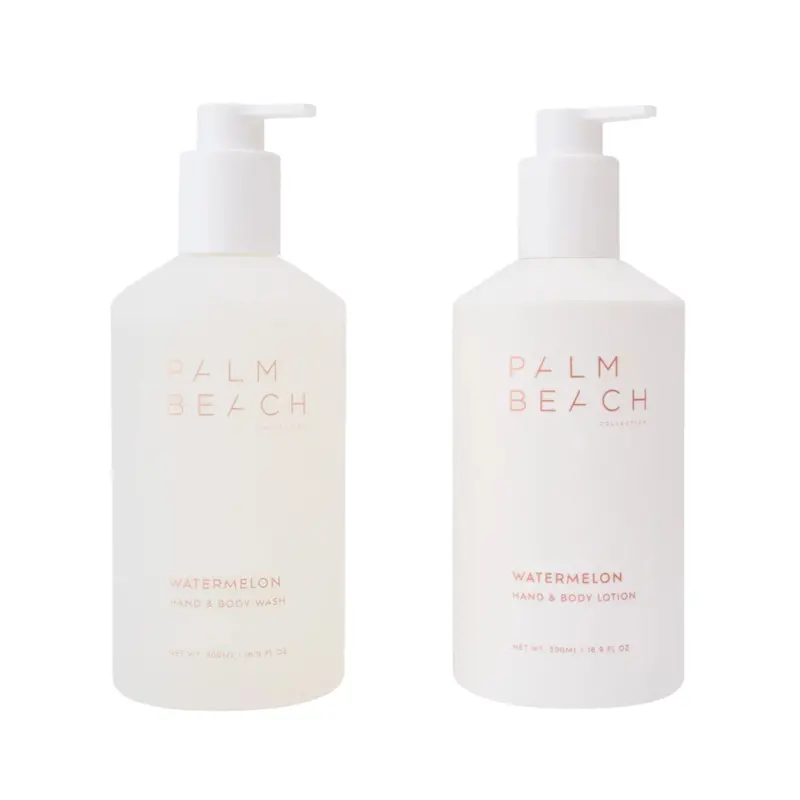 Palm Beach Watermelon Hand & Body Wash And Lotion Duo Set 1