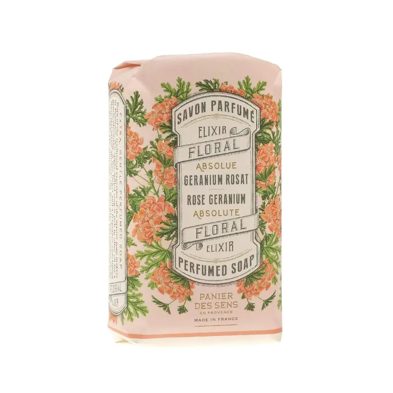 Panier Des Sens Rose Geranium Olive Oil Soap – 150G, Handcrafted 1