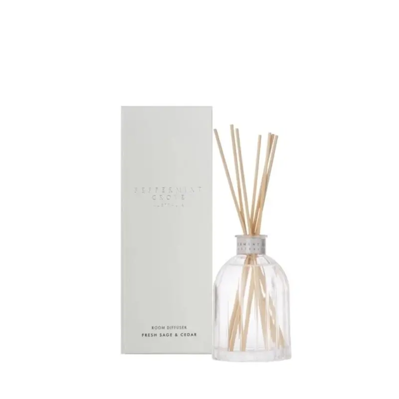 Peppermint Grove Australia Fresh Sage & Cedar Small Reed Diffuser – 100Ml 1