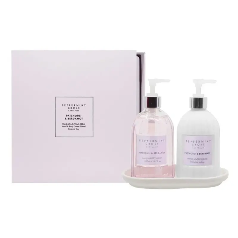Peppermint Grove Patchouli & Bergamot Hand Care Collection – Nourishing Trio Gift Set 1
