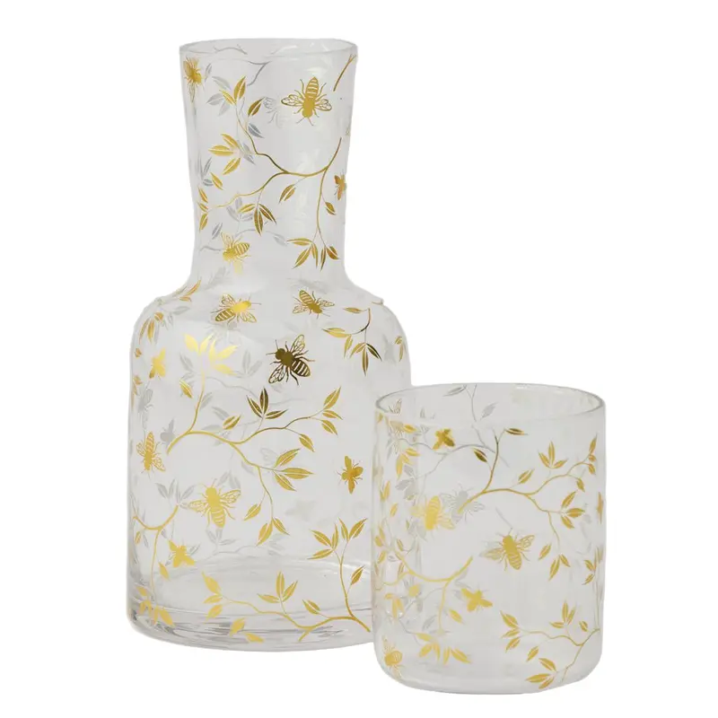 Pilbeam Living Bee-Themed Glass Carafe Set – 770Ml 1