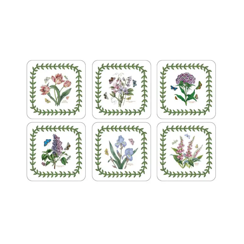 Pimpernel Botanic Garden Illustrated Coaster Set – 6 Pieces 1
