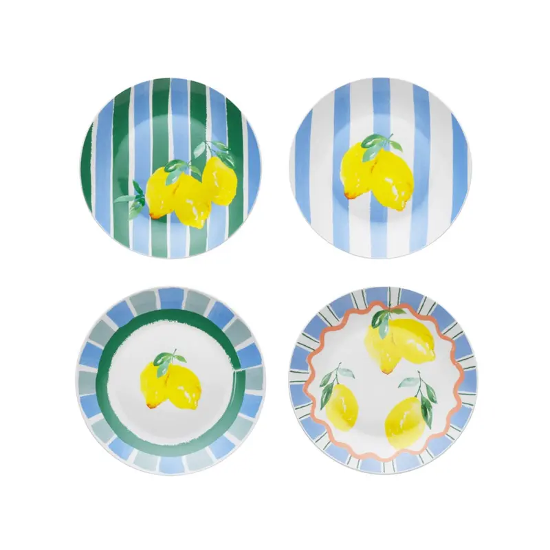 Porto Limone Ceramic Side Plate – 20Cm, Set Of 4 1