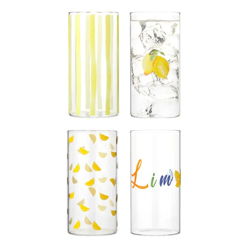 Porto Positano Limone Hiball Glass Set – 4 X 520Ml 1