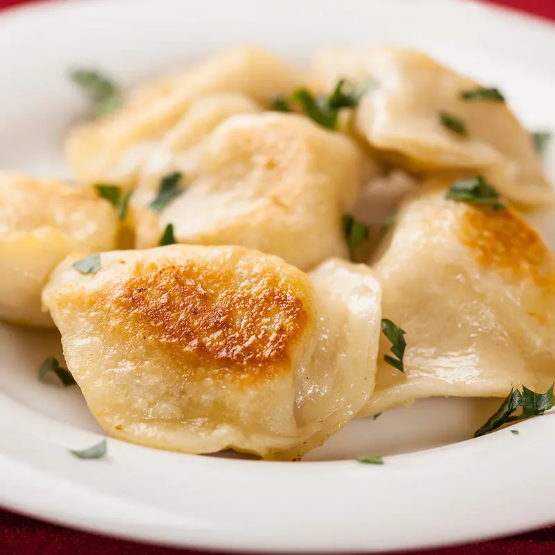 Potato, Cheddar, And Crispy Bacon Pierogies (6 × 1 Kg Bulk Pack) 1