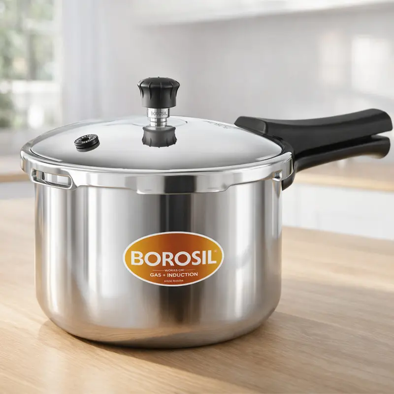 Presto Triply Stainless Steel Pressure Cooker With Outer Lid 1