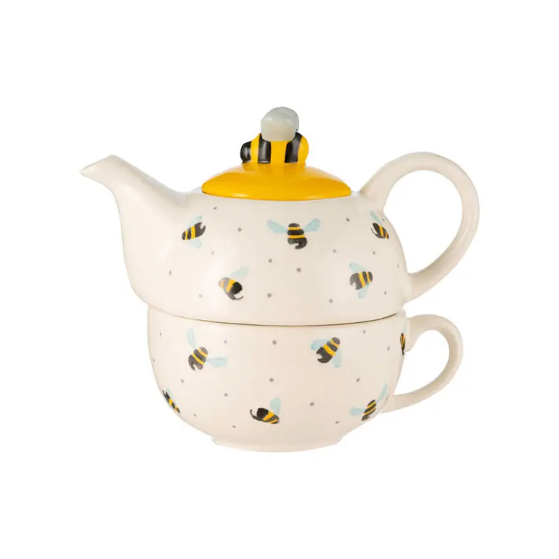 Price & Kensington Sweet Bee Tea-For-One Teapot – Ceramic Infuser Teapot With Lid 1