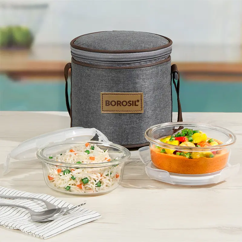 Pro Series Round Tempered Glass Lunch Container – Bpa-Free & Shatter-Resistant 1