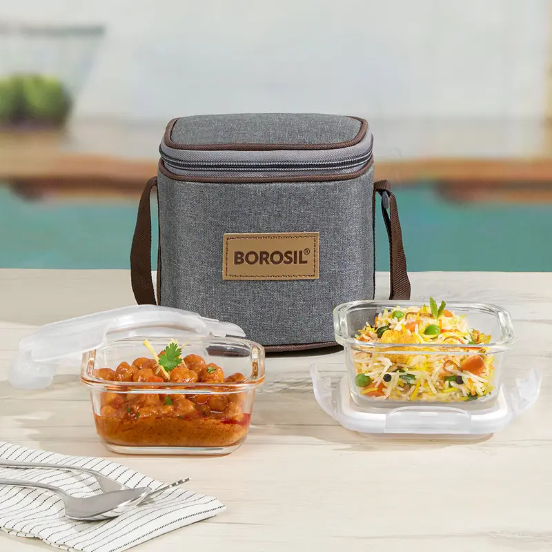 Pro Series Square Glass Meal Prep Box – Oven & Microwave Safe 1