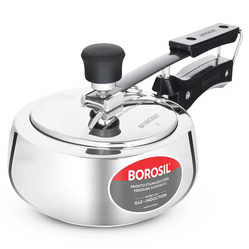 Pronto Stainless Steel Pressure Cooker – 5L, Induction-Compatible 1