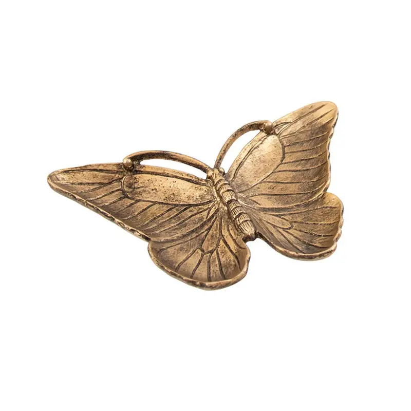Pure Christmas Regis Gold-Finished Pewter Butterfly Serving Tray 1