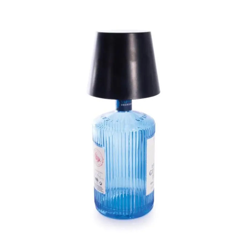 Rechargeable Bottle Lamp – Maverick Black Ambient Light Fixture 1
