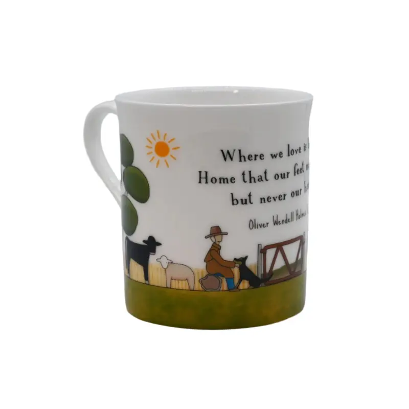 Red Tractor Homing Instincts Ceramic Mug – 300Ml Artisan Design 1
