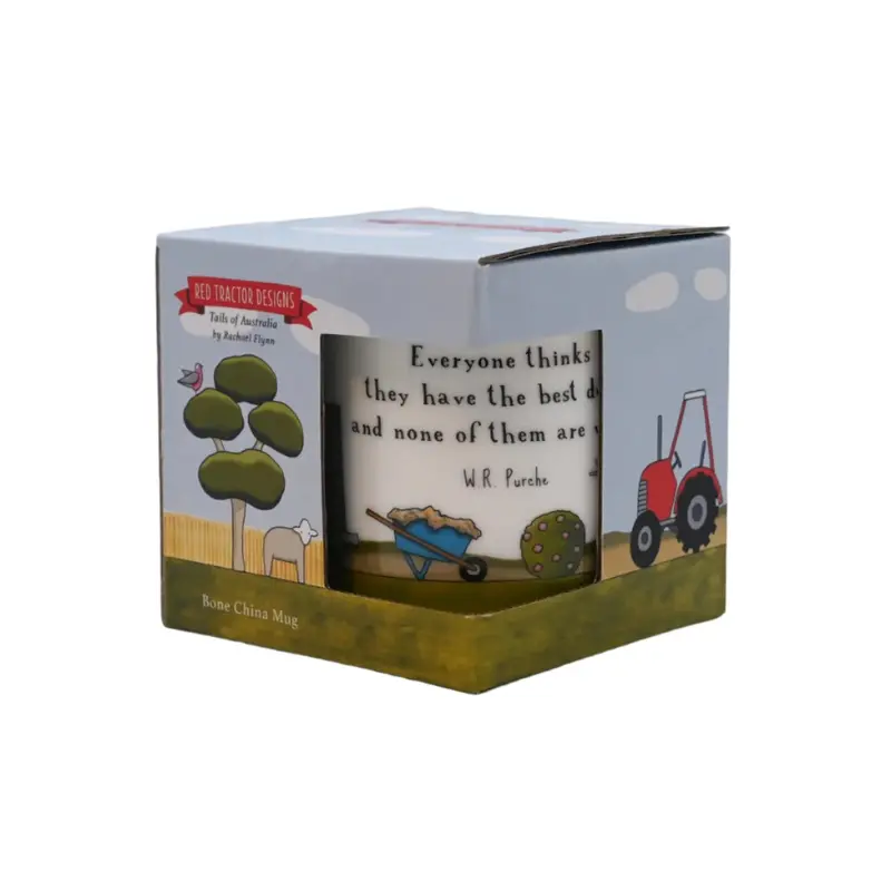 Red Tractor The Best Dog Ceramic Mug – 300Ml Pet Lover Gift 1