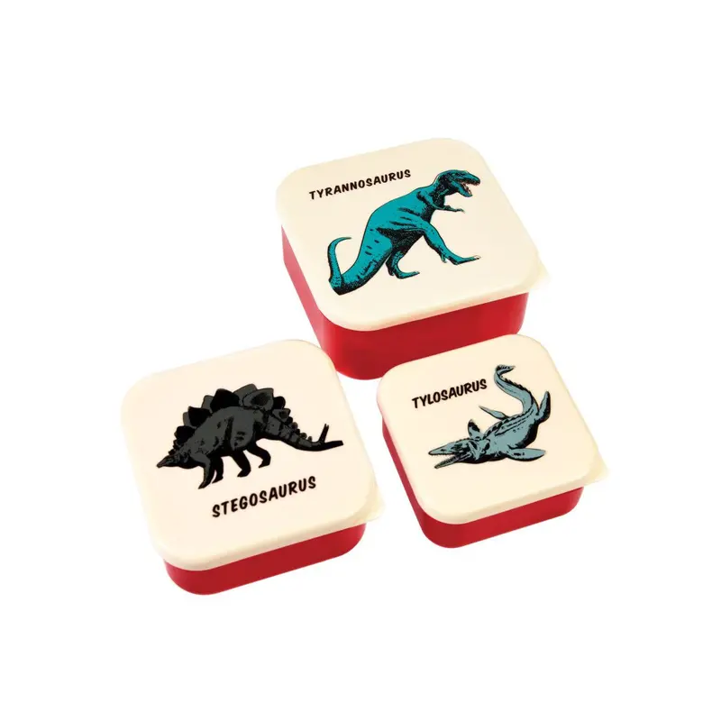 Rex London Prehistoric Land Snack Box Trio – 3-Piece Dinosaur-Themed Set 1