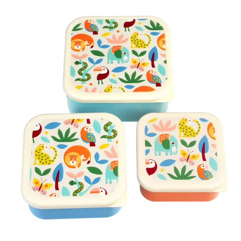 Rex London Wild Wonders Snack Box Set – Three-Piece Eco-Friendly Lunch Collection 1