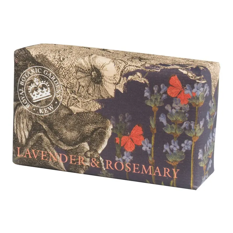 Royal Botanic Gardens Lavender & Rosemary Soap – Calming Herbal Botanical Bar 1