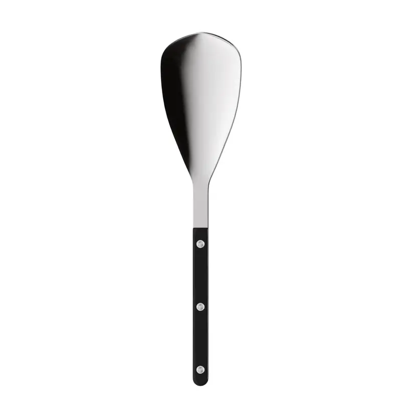 Sabre Bistrot Ergonomic Black Rice Spoon – 26Cm Solid Stainless Steel 1