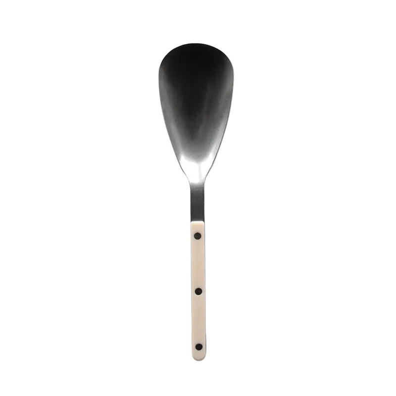 Sabre Bistrot Ivory Rice Spoon – Solid Acacia-Style Handle, 26Cm 1