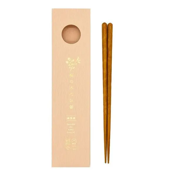 Sakura No Kino Ohashi Wild Cherry Wood Chopsticks – Dishwasher-Safe 1