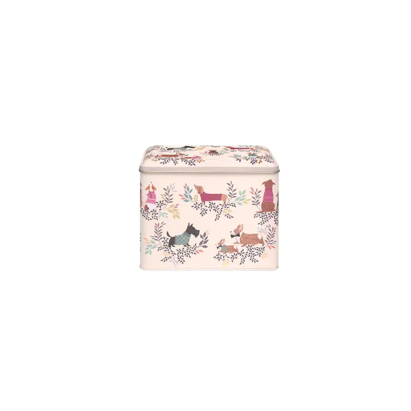 Sara Miller London Dapper Dog Storage Caddy Tin – 18.7 X 12.7 X 13.9 Cm 1
