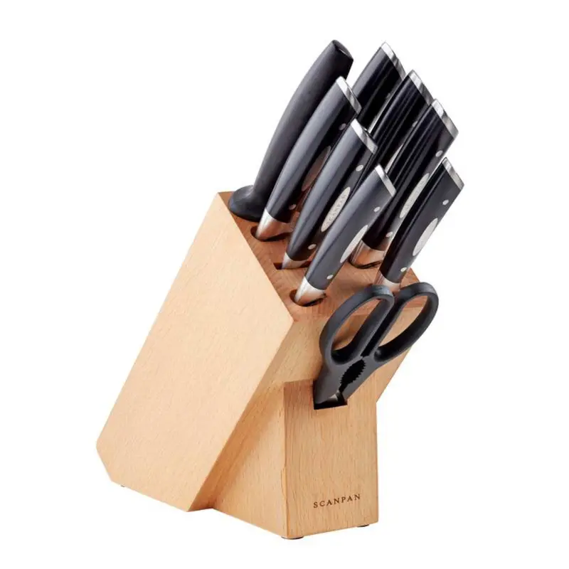 Scanpan Classic 10-Piece Knife Block Set – Danish-Crafted Stainless Steel 1