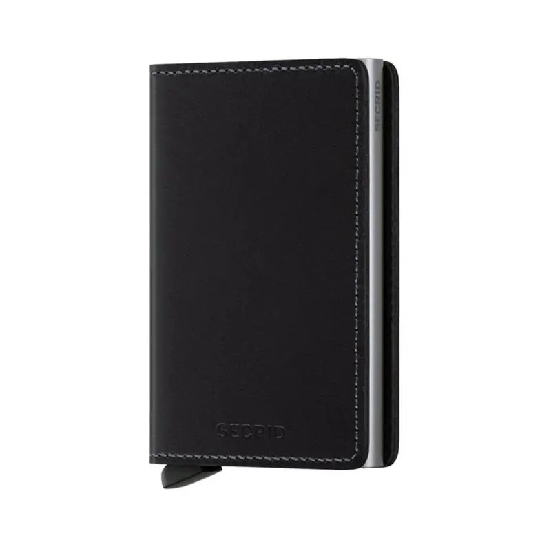 Secrid Slim Vintage Black Wallet With Aluminum Card Protector 1