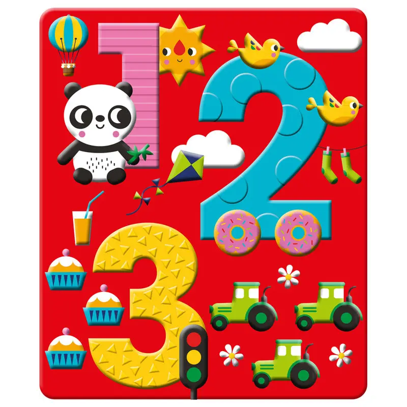 Silicone Learning Board – Number Recognition Tool Featuring '123' Design 1