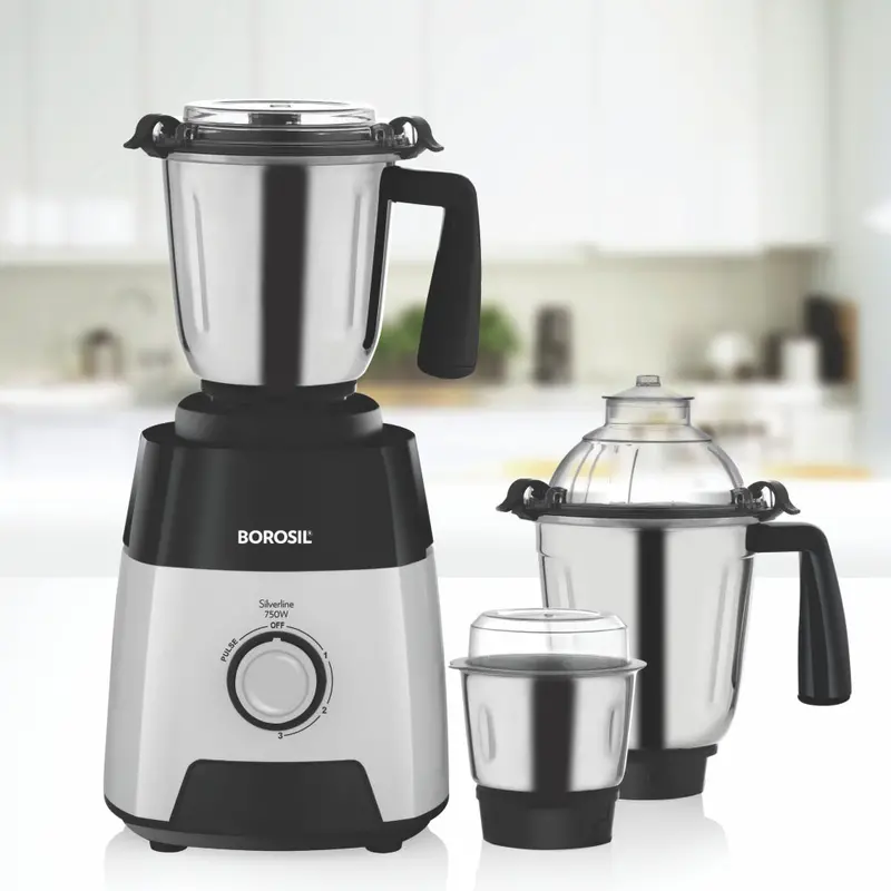 Silverline W16 Heavy-Duty Mixer Grinder – 750W 3-Jar Kitchen Appliance 1