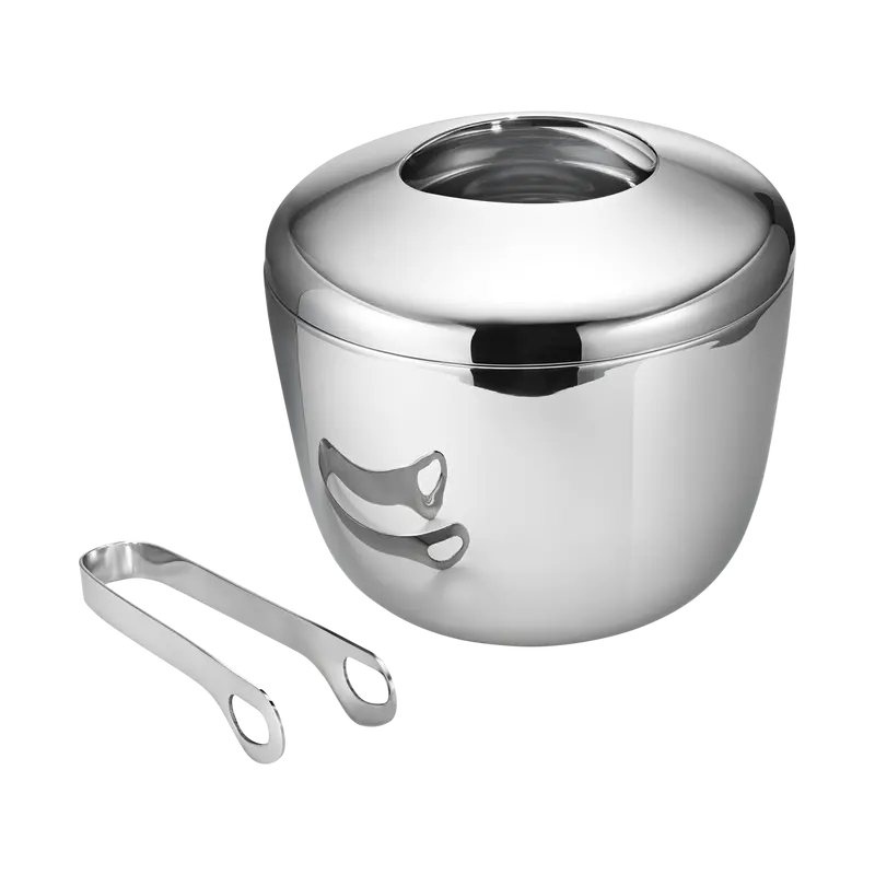 Sky Stainless Steel Ice Bucket With Matching Tongs 1