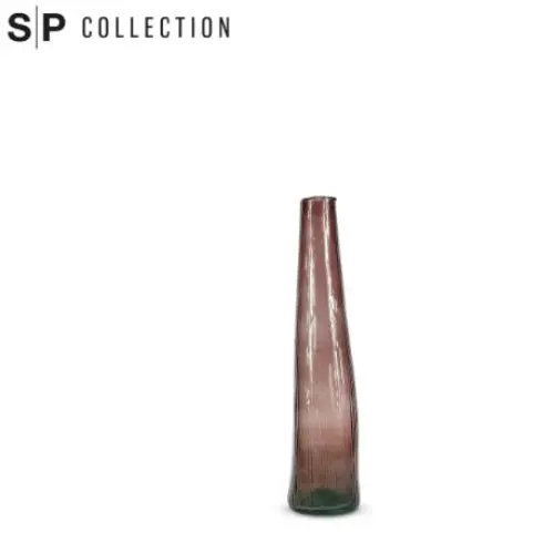 Slim Burgundy Glass Vase – 9Cm Diameter × 40Cm Height 1