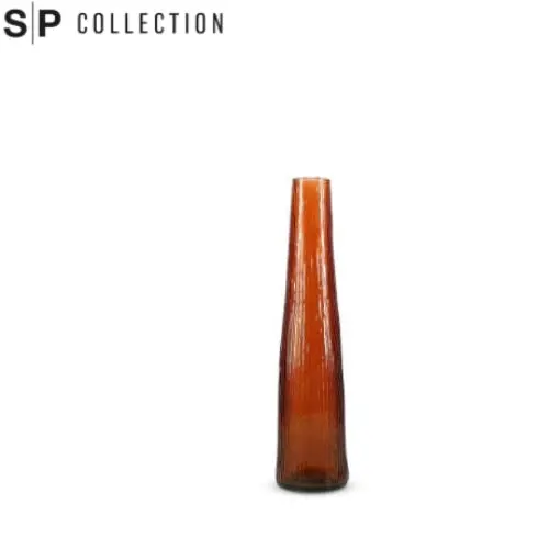Slim Orange Glass Vase – 9Cm Diameter × 40Cm Height 1