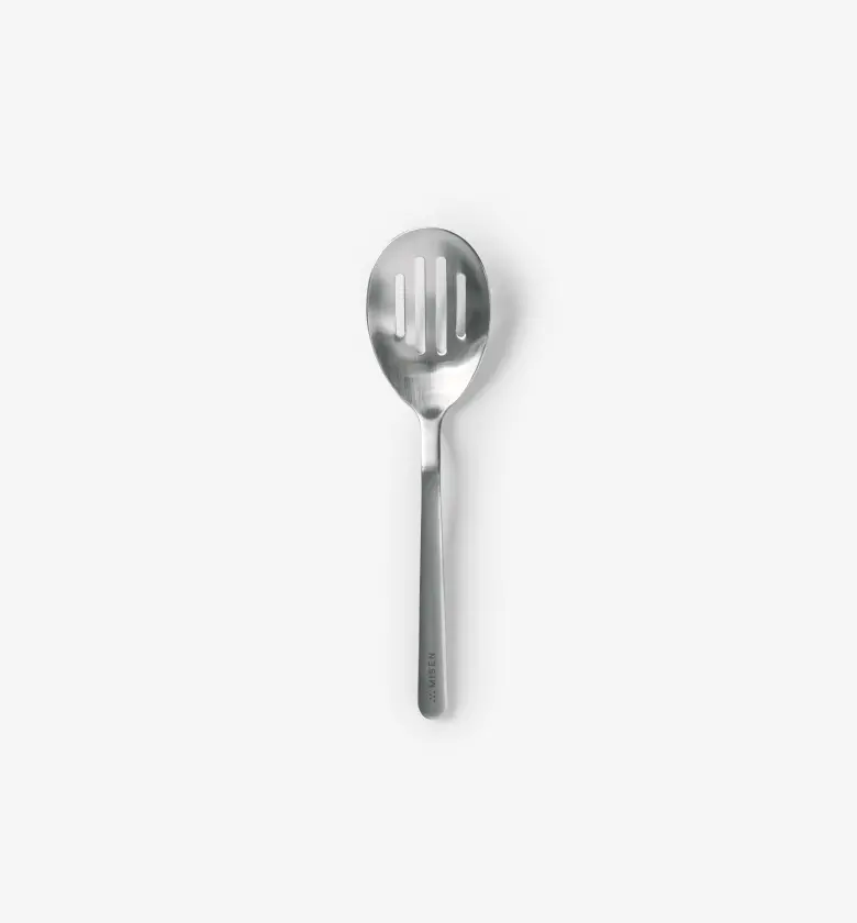 Slotted Chef Spoon – Heavy-Duty Silicone Spoon With Wide Drain Slots 1