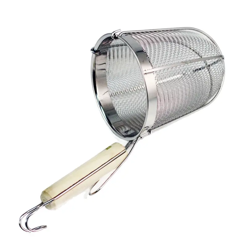Stainless Steel Round Noodle Strainer – 6.25" Deep Bowl With Reinforced Base 1
