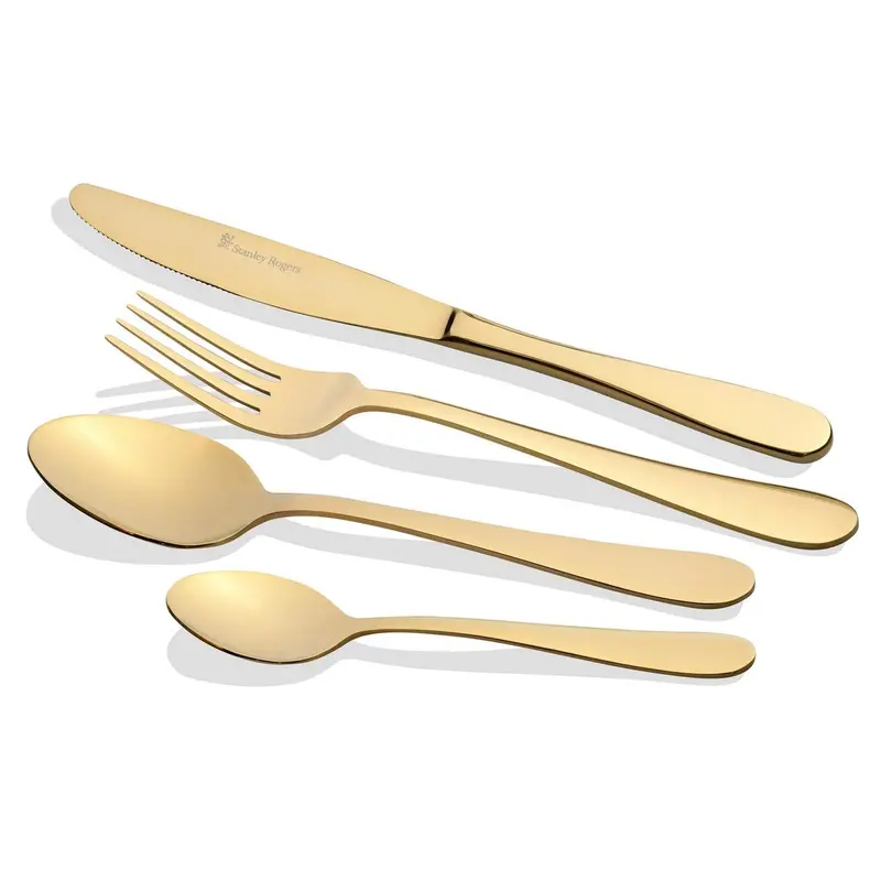 Stanley Rogers Albany Champagne Gold 24-Piece Stainless Steel Cutlery Set 1