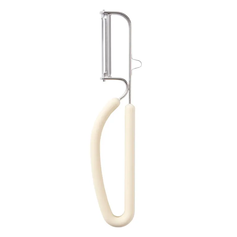 Svna Swivel Vegetable Peeler – Stainless Steel Blade, Cream-Coloured Ergonomic Grip 1