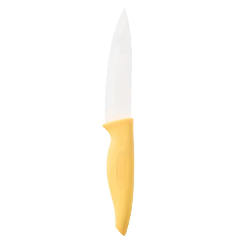 Svna Yellow Ceramic Prep Knife With Protective Sheath – 25 Cm 1