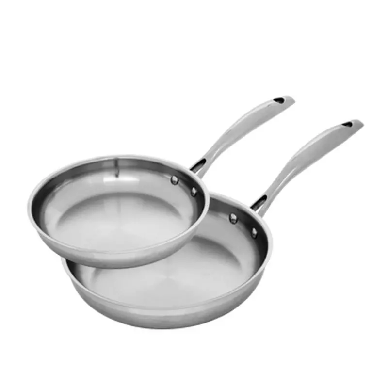 Swiss Diamond Premium Stainless Steel Frypan Set — 20Cm & 28Cm 1