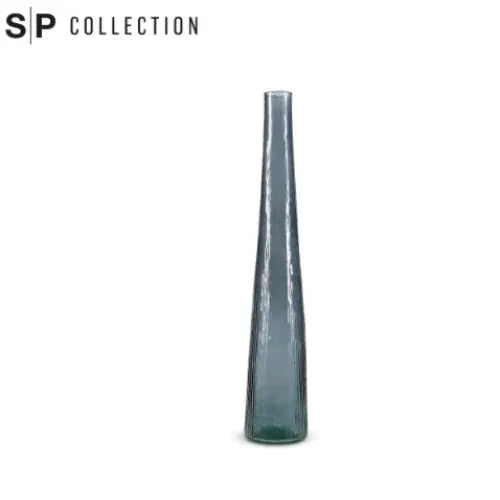 Tall Narrow Blue Glass Vase – 9Cm Diameter × 50Cm Height 1