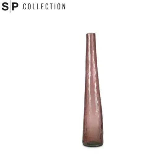 Tall Narrow Burgundy Glass Vase – 9Cm Diameter × 50Cm Height 1