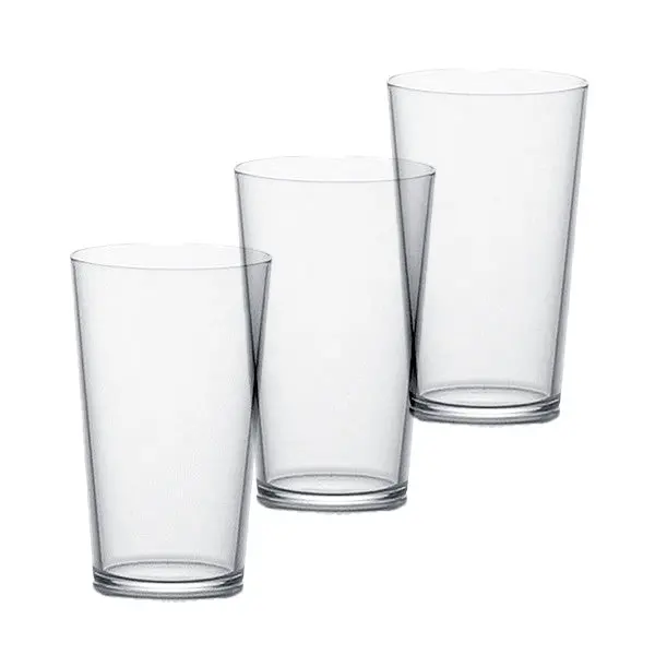 Tener Lightweight 8.5 Oz Glass Tumbler Set (3-Pack) 1
