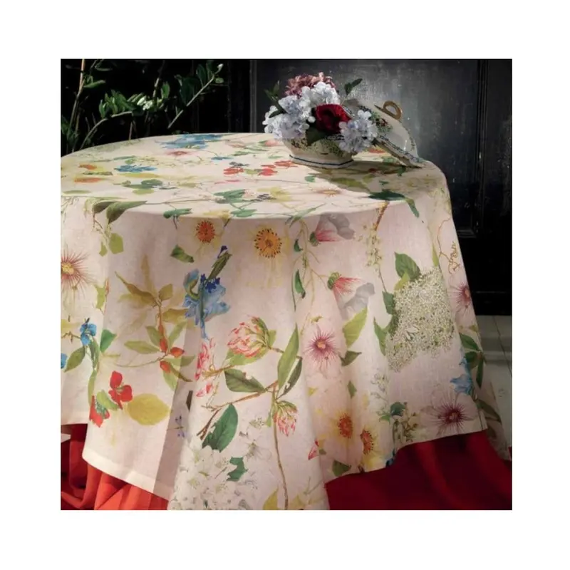 Tessitura Toscana Ibisco Linen Tablecloth – 160 X 230Cm 1