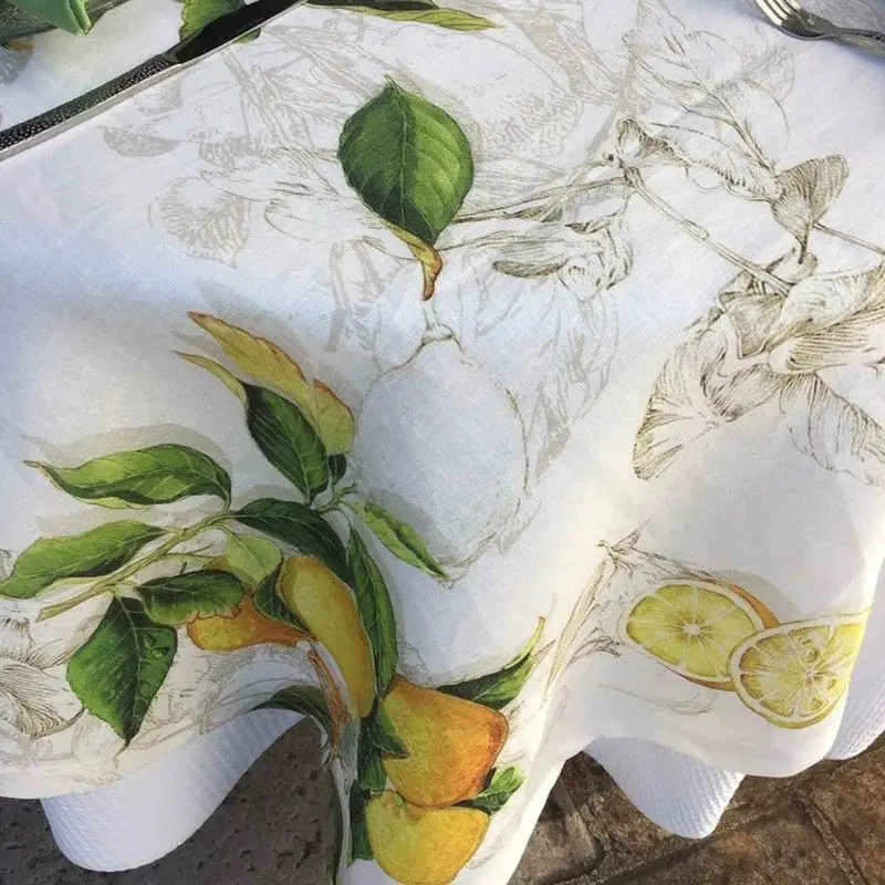 Tessitura Toscana Limoncello Tablecloth – 160 X 230Cm Cotton 1