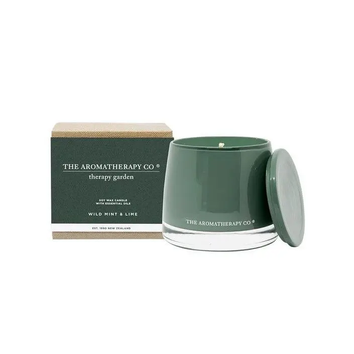 The Aromatherapy Co. Lime Mint Therapy Garden Candle – 260G Soy Blend 1