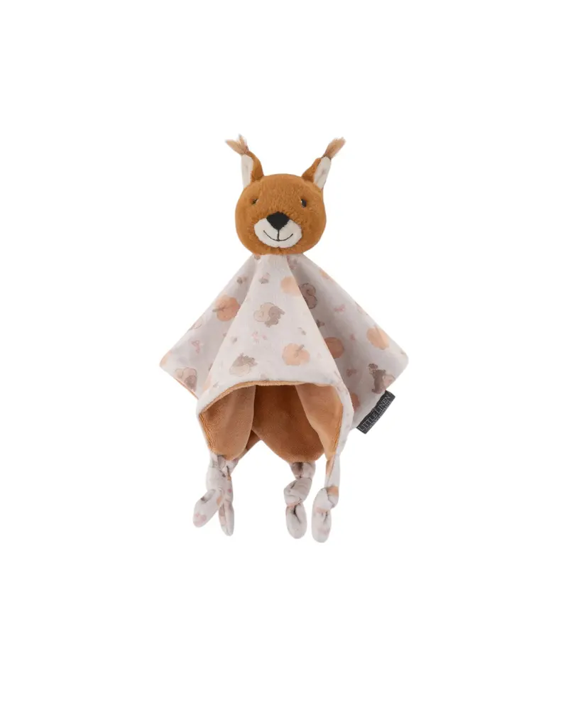The Little Linen Co Bushland Squirrel Baby Lovie – Snuggly Comfort Blanket 1