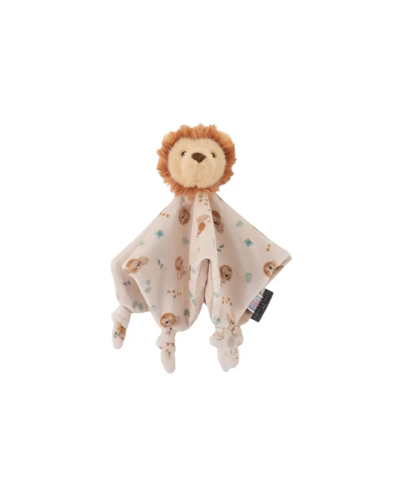 The Little Linen Co Savanna Lion Baby Lovie – Gentle Soothing Comforter 1