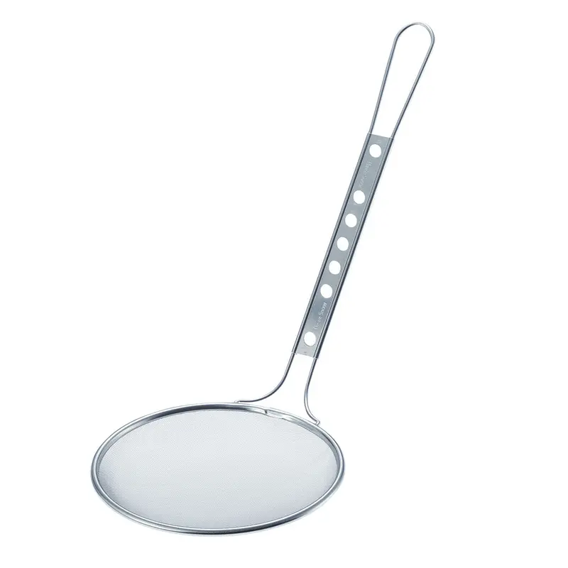Three Snow Stainless Steel Round Fine Mesh Skimmer – 5.9" Diameter 1
