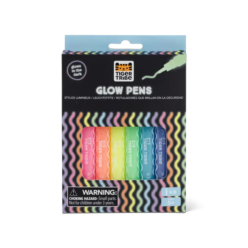 Tiger Tribe Glow-In-The-Dark Pens For Creative Play (6-Pack) 1